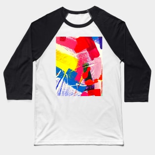 Vibrant Modern Abstract original design - My Original Art Baseball T-Shirt